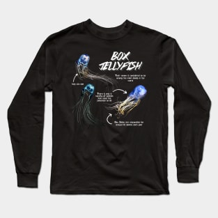 Box Jellyfish Fun Facts Long Sleeve T-Shirt